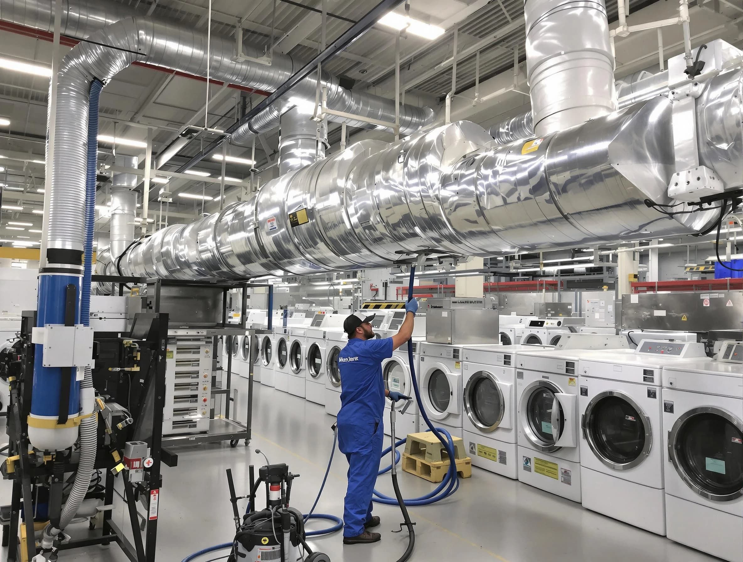 Snyderville Dryer Vent Cleaning team performing heavy-duty industrial dryer vent cleaning in Snyderville