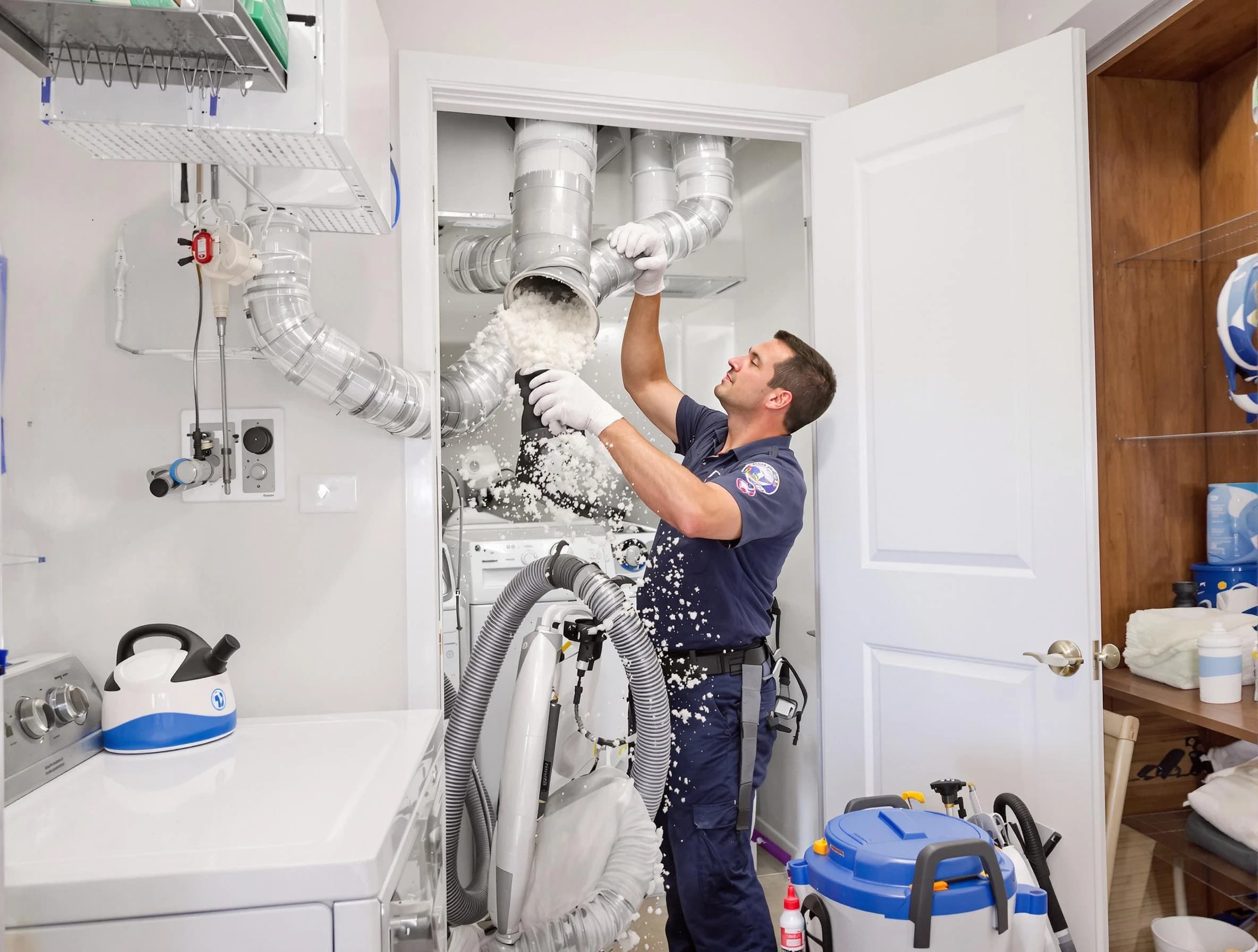Snyderville Dryer Vent Cleaning technician delivering thorough residential dryer vent cleaning service in Snyderville