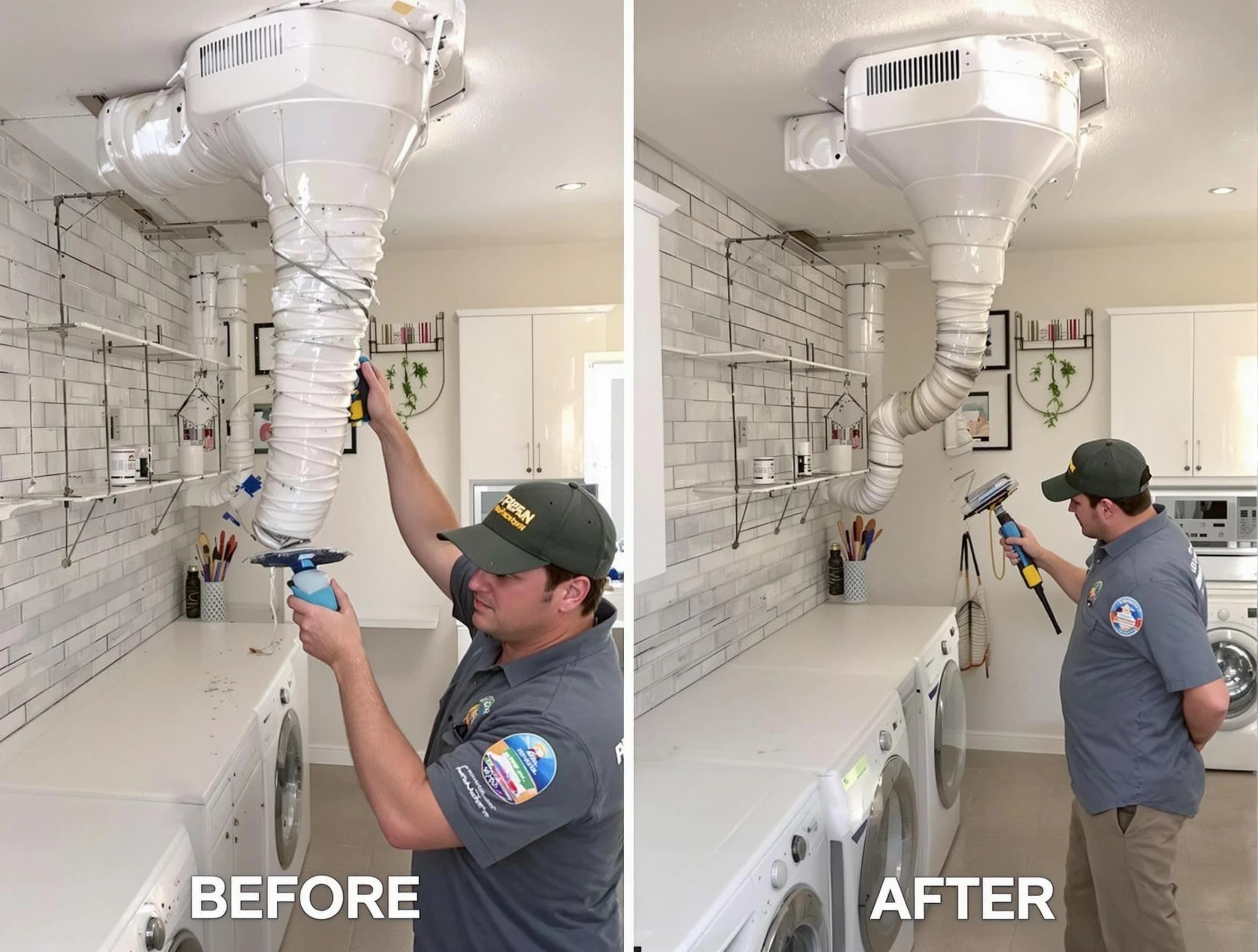 Professional dryer exhaust vent cleaning by Snyderville Dryer Vent Cleaning in Snyderville