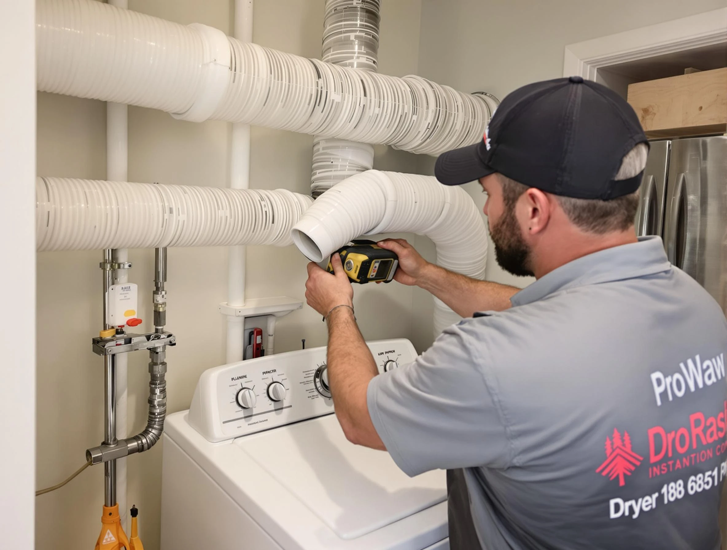 Professional dryer vent hose installation by Snyderville Dryer Vent Cleaning in Snyderville
